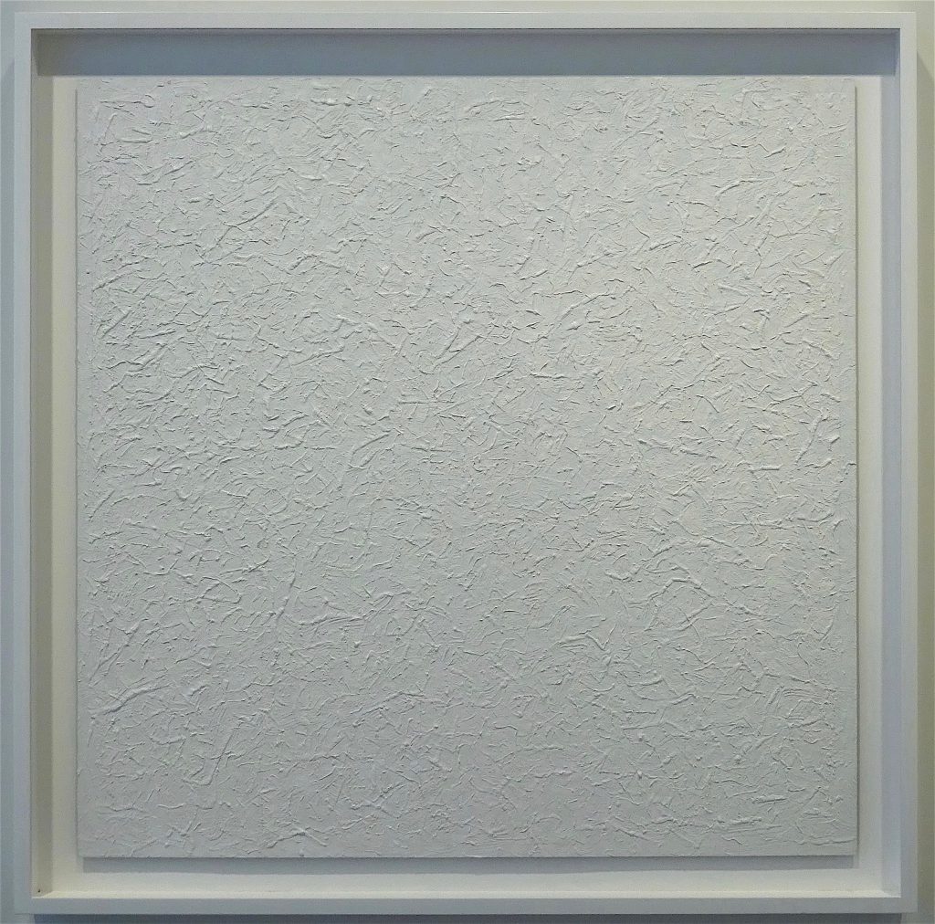 ロバート・ライマン Robert Ryman “Concert 1” 1986, Oil on mylar,  101.6 x 101.6 cm